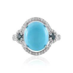 Sleeping Beauty-Türkis-Silberring (Faszination Türkis)