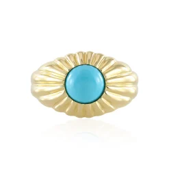 Sleeping Beauty-Türkis-Silberring