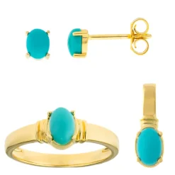 Sleeping Beauty-Türkis-Silberset