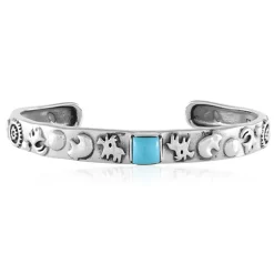 Sleeping Beauty-Türkis-Silberarmreif (Desert Chic)