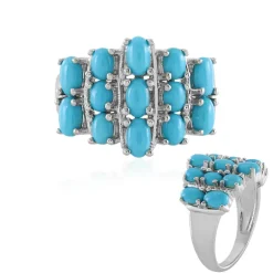 Sleeping Beauty-Türkis-Silberring (Faszination Türkis)