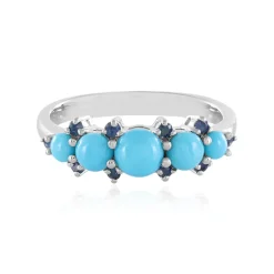 Sleeping Beauty-Türkis-Silberring (Faszination Türkis)