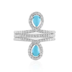 Sleeping Beauty-Türkis-Silberring (Faszination Türkis)