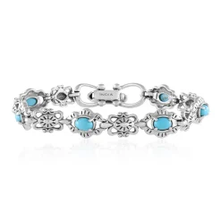 Sleeping Beauty-Türkis-Silberarmband (Desert Chic)