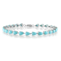 Sleeping Beauty-Türkis-Silberarmband