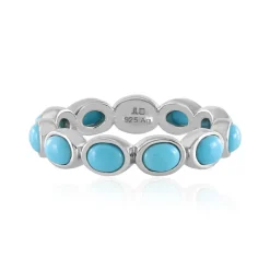Sleeping Beauty-Türkis-Silberring