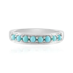 Sleeping Beauty-Türkis-Silberring