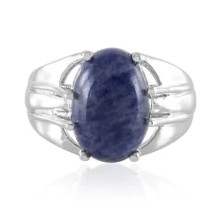 Sodalith-Herren-Silberring