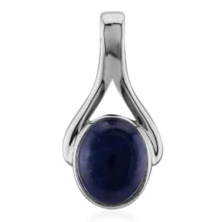 Sodalith-Silberanhänger
