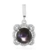 Sonnenstein-Katzenauge-Silberanhänger