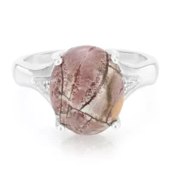 Sonora-Dendriten-Jaspis-Silberring