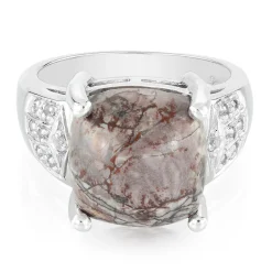 Sonora-Dendriten-Jaspis-Silberring