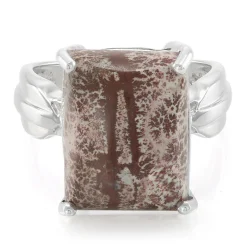 Sonora-Dendriten-Jaspis-Silberring