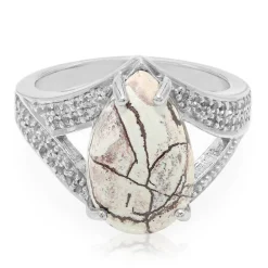 Sonora-Dendriten-Jaspis-Silberring