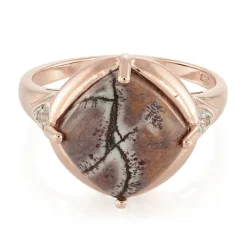 Sonora-Dendriten-Jaspis-Silberring