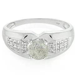 Spektrolith-Herren-Silberring