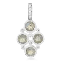 Spektrolith-Silberanhänger