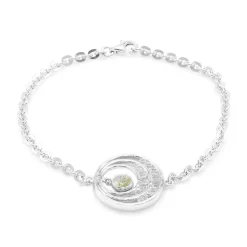 Spektrolith-Silberarmband