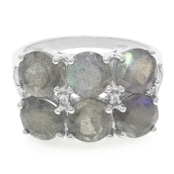 Spektrolith-Silberring