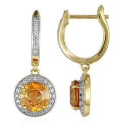 Sphalerit-Goldohrringe