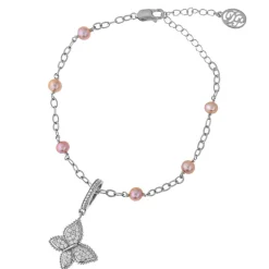 Süßwasserzuchtperlen-Silberarmband (Dallas Prince Designs)