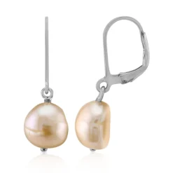 Süßwasserzuchtperlen-Silberohrringe (TPC)