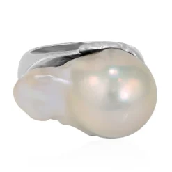 Süßwasserzuchtperlen-Silberring (TPC)