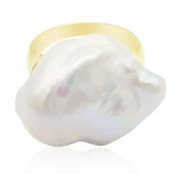 Süßwasserzuchtperlen-Silberring (TPC)