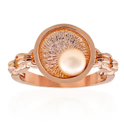 Süßwasserzuchtperlen-Silberring (TPC)