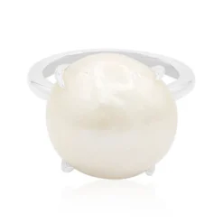 Süßwasserzuchtperlen-Silberring (TPC)