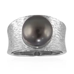 Tahitiperlen-Silberring (TPC)