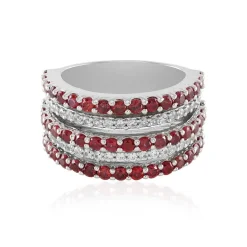 Tansania-Rubin-Silberring (Adela Silber)