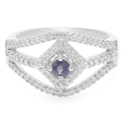 Tansania-Saphir-Silberring