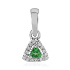 Tansania-Tsavorit-Silberanhänger