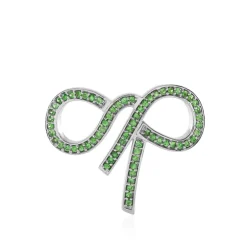 Tansania-Tsavorit-Silberanhänger