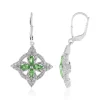 Tansania-Tsavorit-Silberohrringe