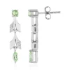 Tansania-Tsavorit-Silberohrringe