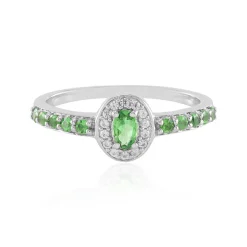 Tansania-Tsavorit-Silberring