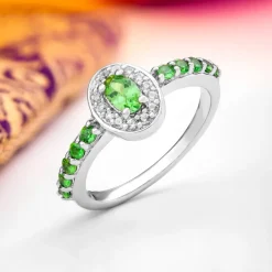 Tansania-Tsavorit-Silberring