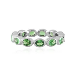 Tansania-Tsavorit-Silberring (de Melo)