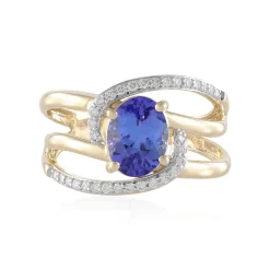 Tansanit-Goldring (SUHANA)