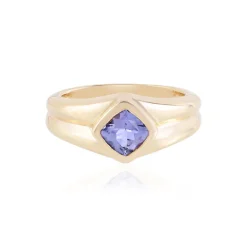 Tansanit-Herren-Silberring