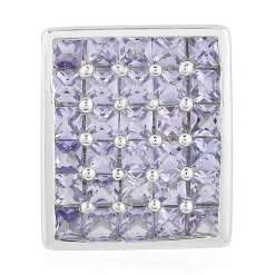 Tansanit-Silberanhänger