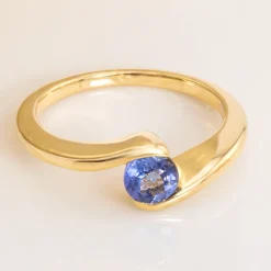 Tansanit-Silberring (Adela Silber)