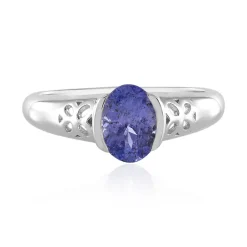 Tansanit-Silberring (Adela Silber)