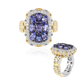 Tansanit-Silberring (Gems en Vogue)