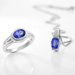 Tansanit-Silberring (Pallanova)