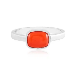 Äthiopischer Roter Opal-Silberring