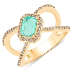 Äthiopischer Smaragd-Goldring (SUHANA)