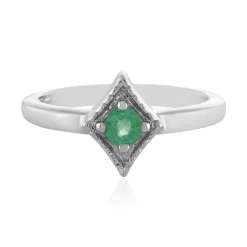 Äthiopischer Smaragd-Silberring